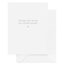 Clearance Sugar Paper With All of My Heart Card
