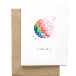 Fashion Spaghetti & Meatballs Yasss Kween Card