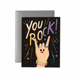 New RIFLE PAPER CO. You Rock Greeting Card