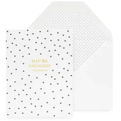 Online Sugar Paper You're Engaged, Hearts Card